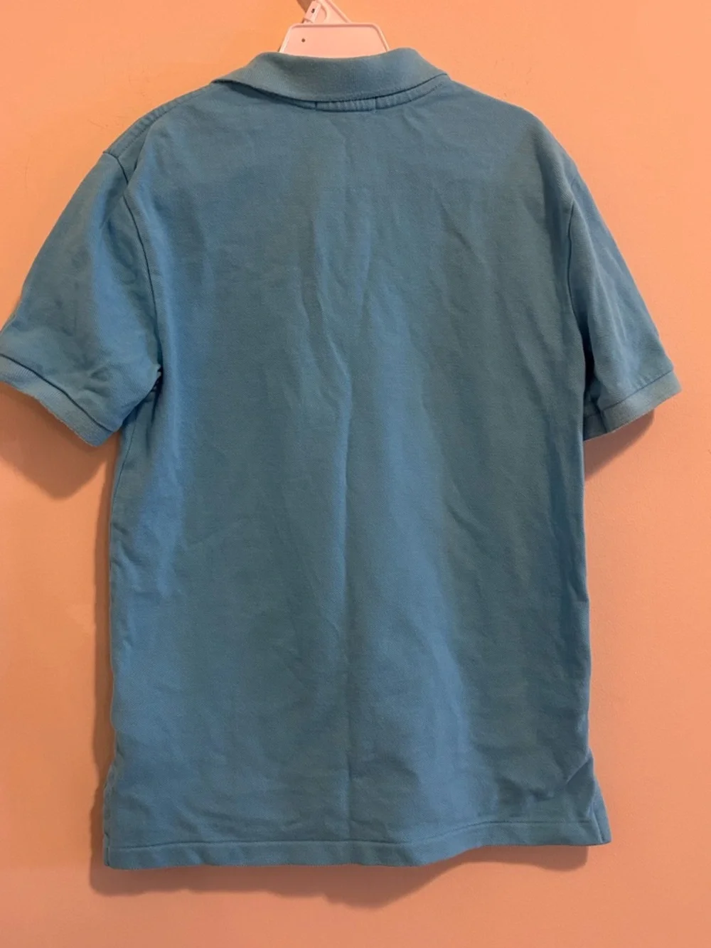 Boys Ralph Lauren Blue‎ Polo with Pink Pony Embroidery